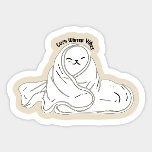 Cozy Winter Vibes Sticker